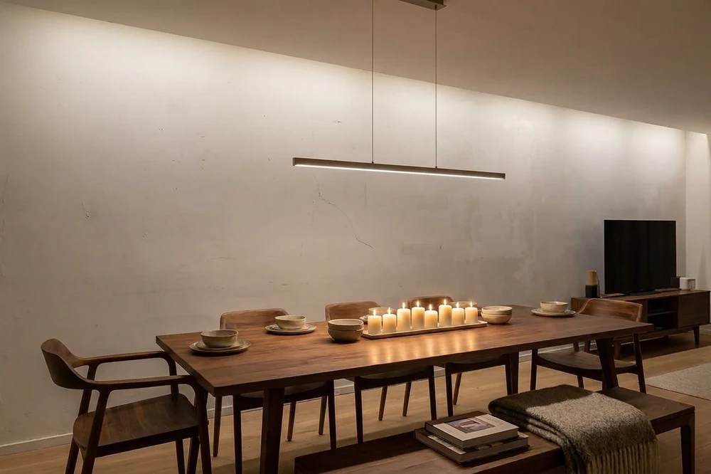 Sala de jantar · Arizona Dark antes