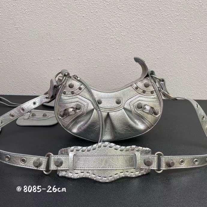 Balenciaga Le Cagole Pequena — Prata