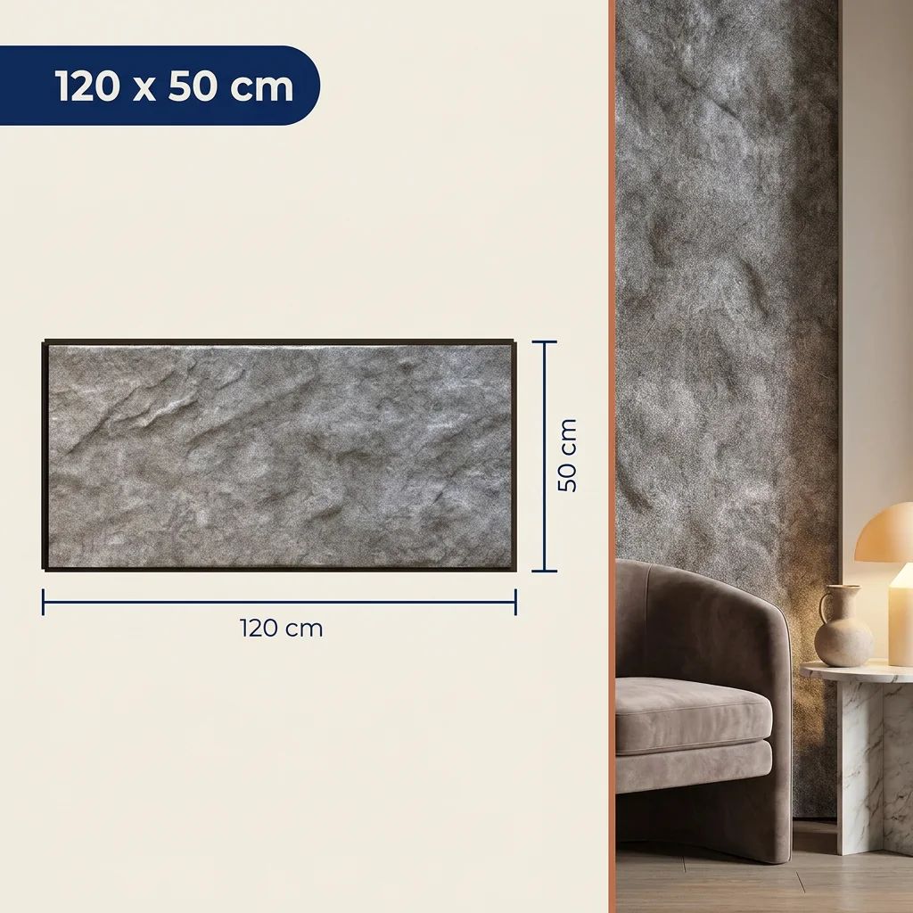 Painel de Parede 3D EPS Duinsteen 120x50 cm