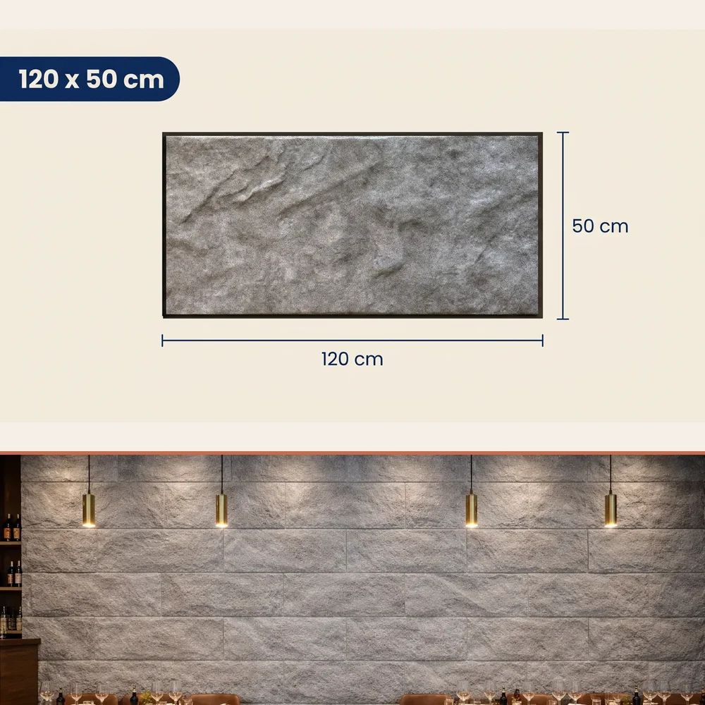 Painel de Parede 3D EPS Duinsteen 120x50 cm