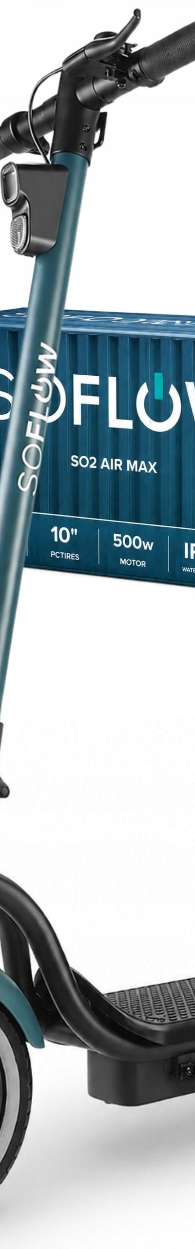 Patinete Elétrico Dobrável SoFlow SO2 Air Max — Autonomia 80 km