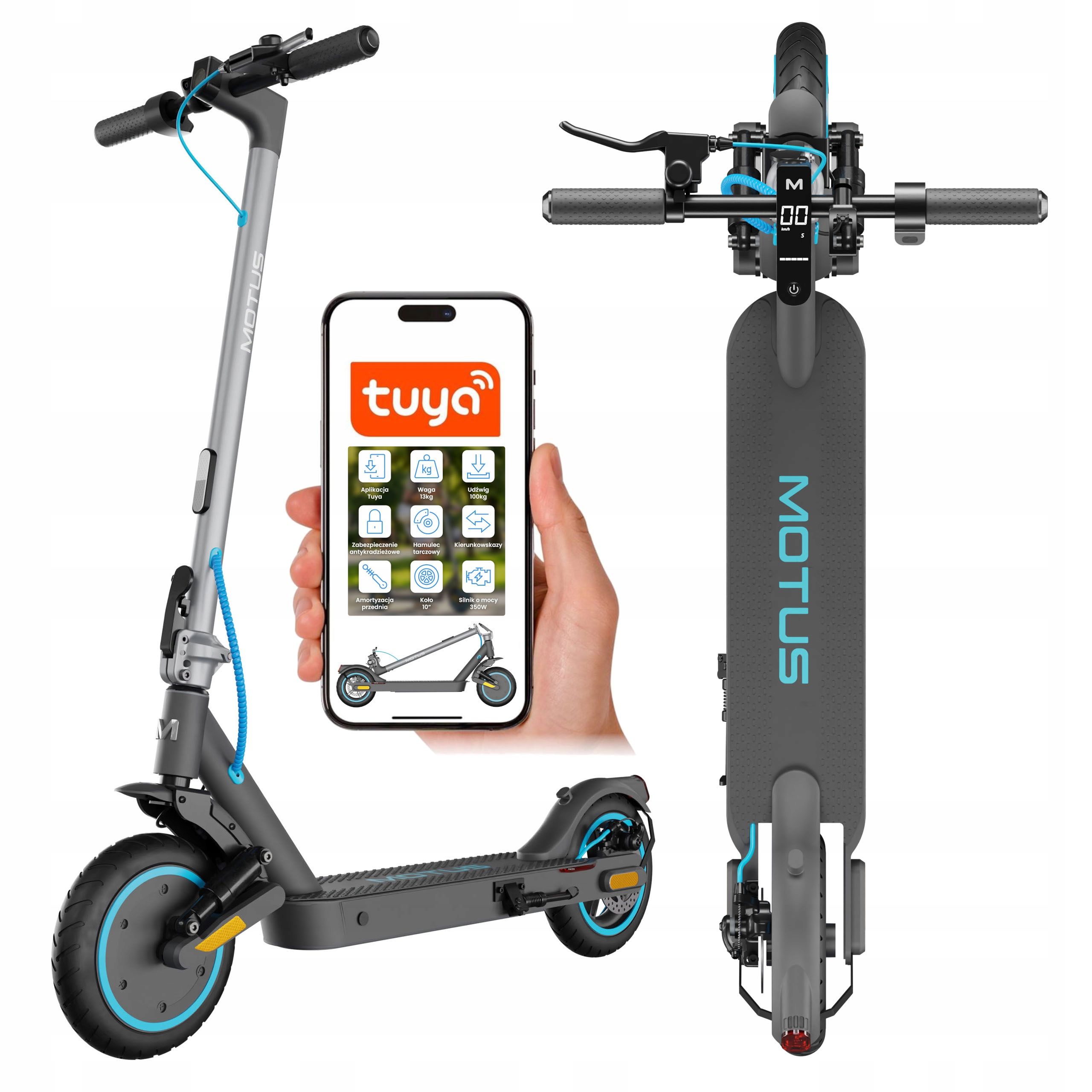 Patinete Elétrico Motus Scooty 10 Elite — 350W com App