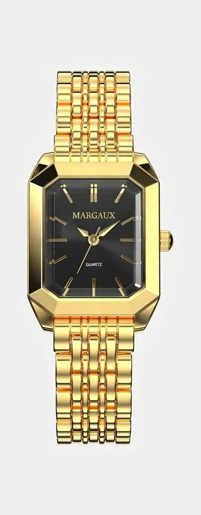 Tank Watch — Gold + Onyx